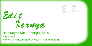 edit kernya business card